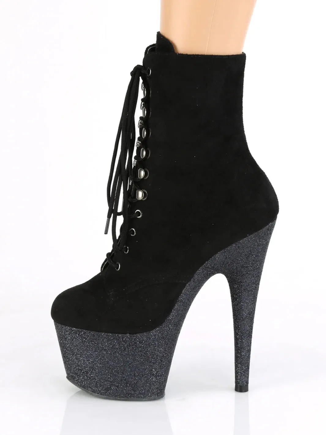 ADORE-1020FSMG - BLACK FAUX SUEDE  PRE ORDER 