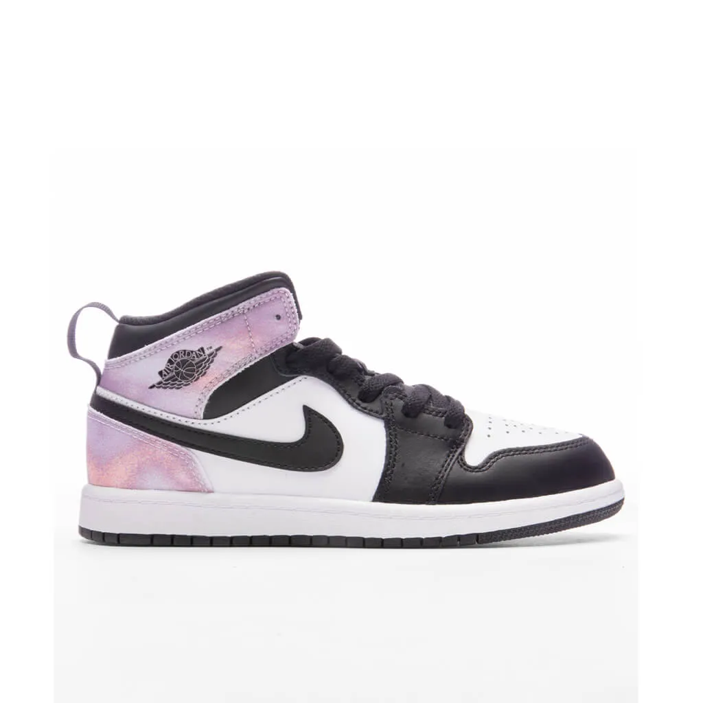 Air Jordan 1 Mid SE (PS) - Black/Bleached Coral/White