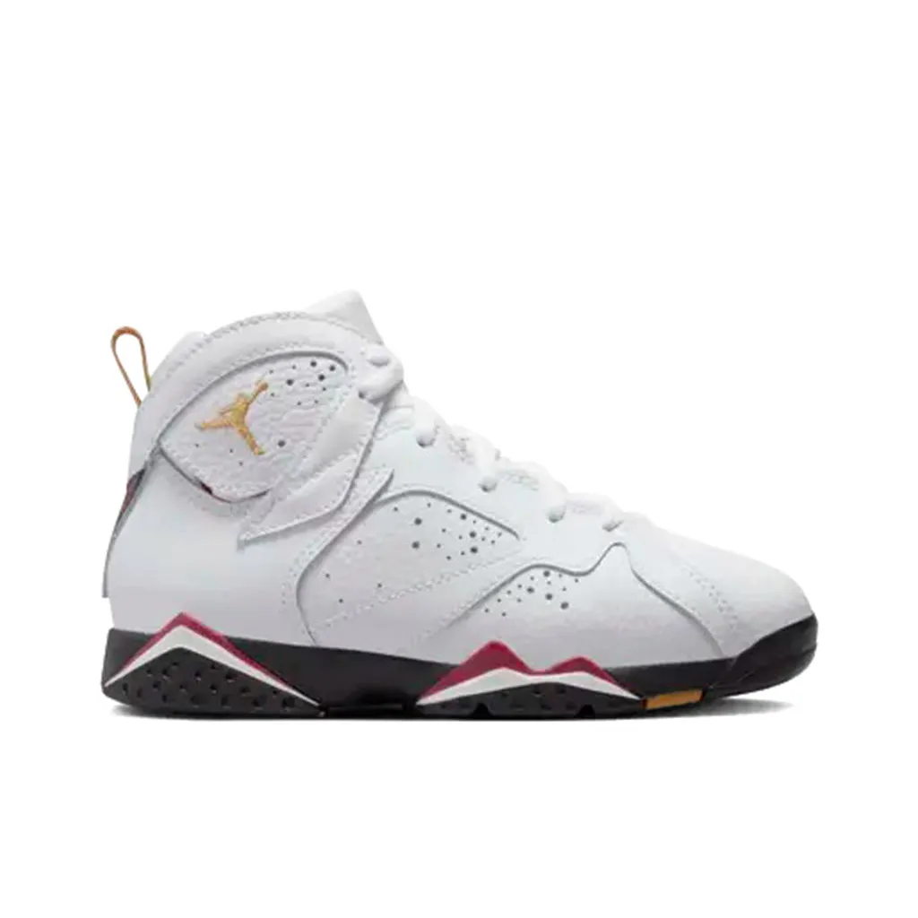 Air Jordan 7 Retro (PS) - White/Cardinal Red/Chutney