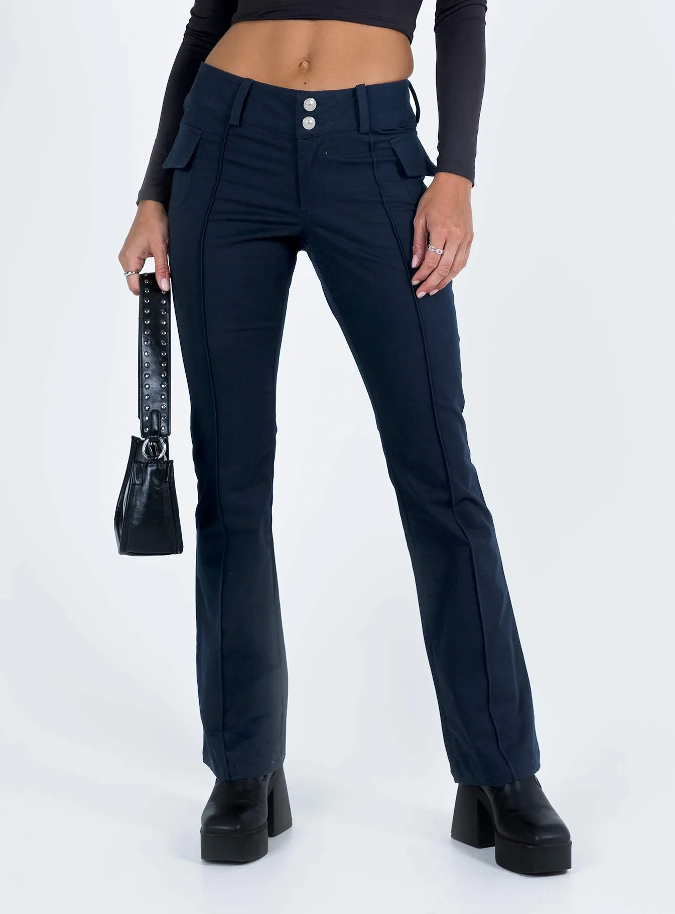 Aleigha Low Rise Pants Navy