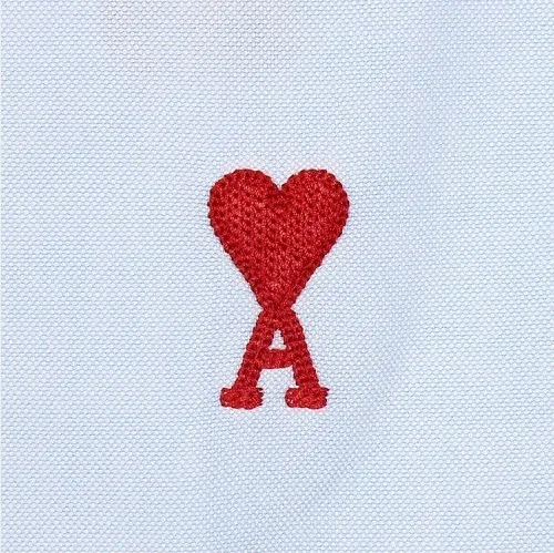 AMI PARIS  |Heart Long Sleeves Cotton Logo Designers Shirts