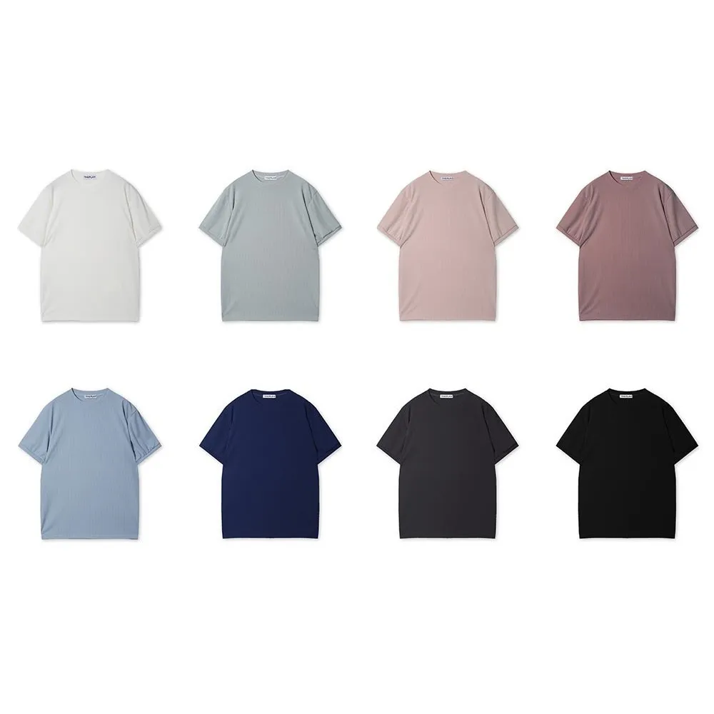 ASCLO  |Crew Neck Pullovers Unisex Street Style Plain Short Sleeves