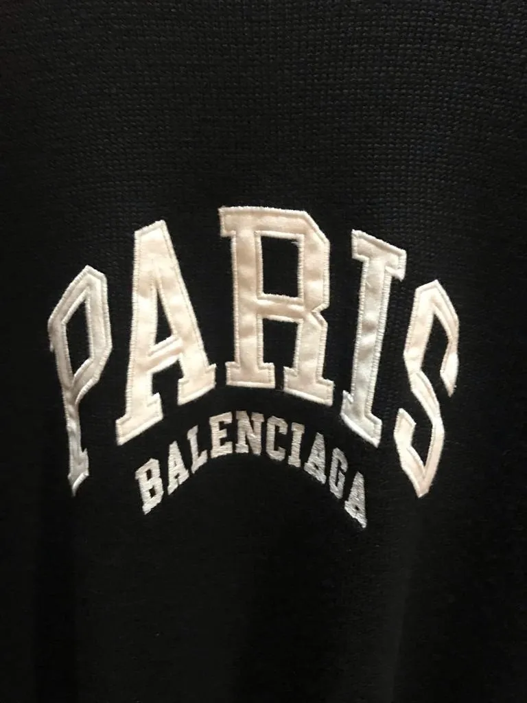 BALENCIAGA  |Crew Neck Pullovers Unisex Wool Blended Fabrics Street Style