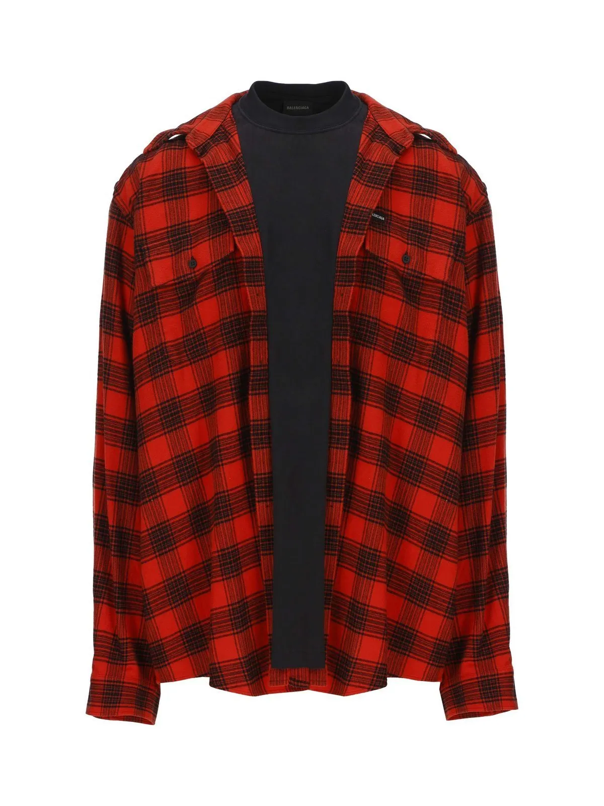 BALENCIAGA  |Other Plaid Patterns Long Sleeves Cotton Logo Luxury