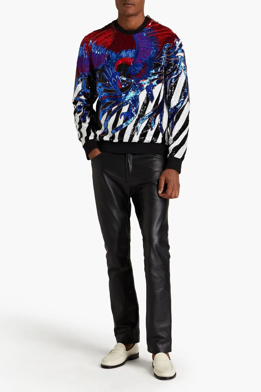 BALMAIN  |Silk Street Style Long Sleeves Luxury Sweatshirts