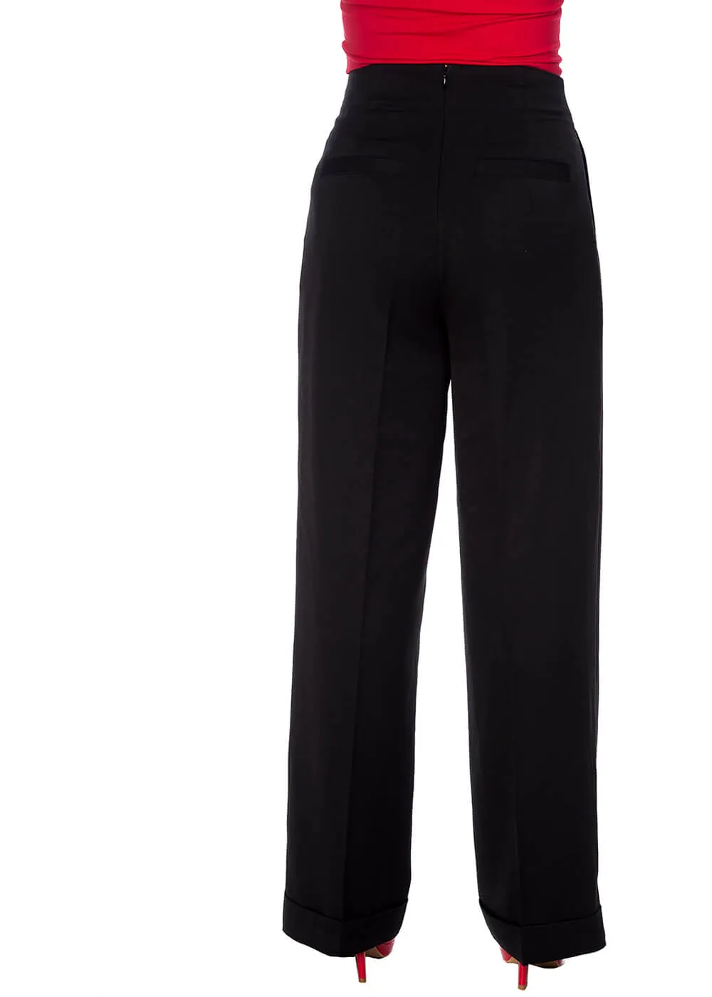 Banned Adventures Ahead 40's Trousers Black