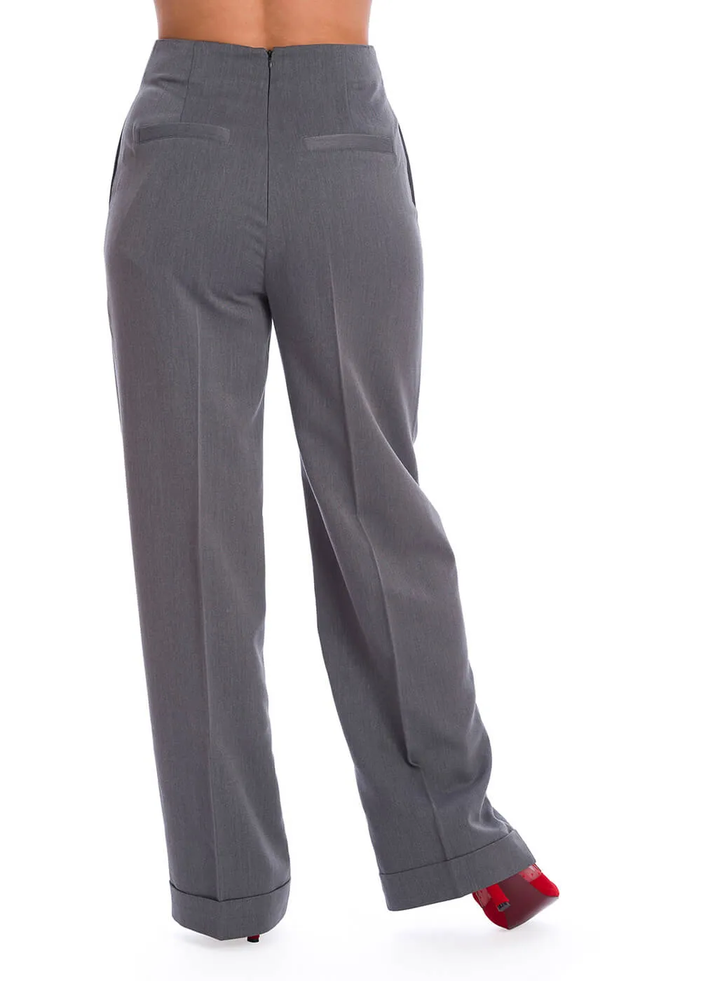 Banned Adventures Ahead 40's Trousers Grey