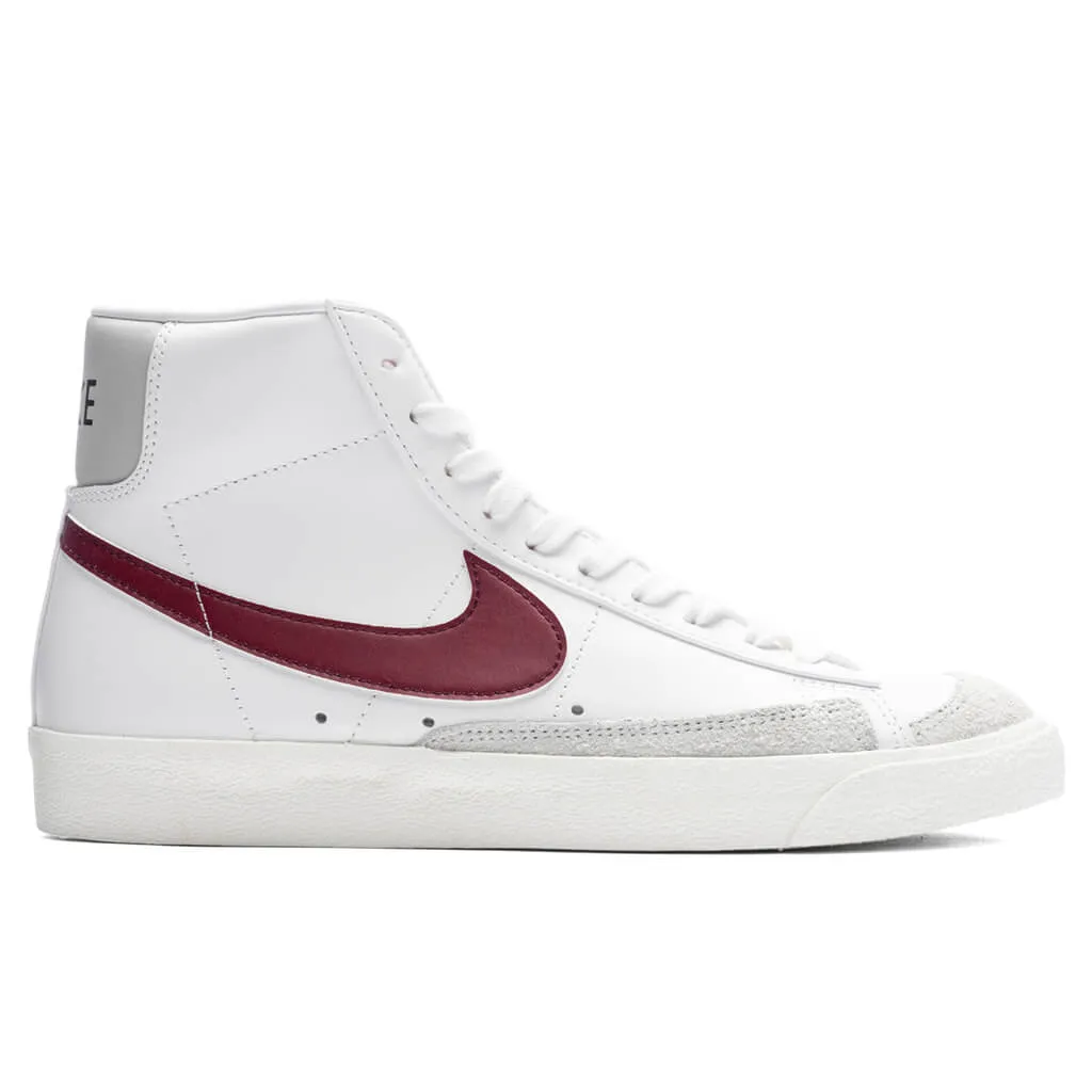 Blazer Mid '77 Vintage - White/Dark Beetroot/Grey Fog/Black