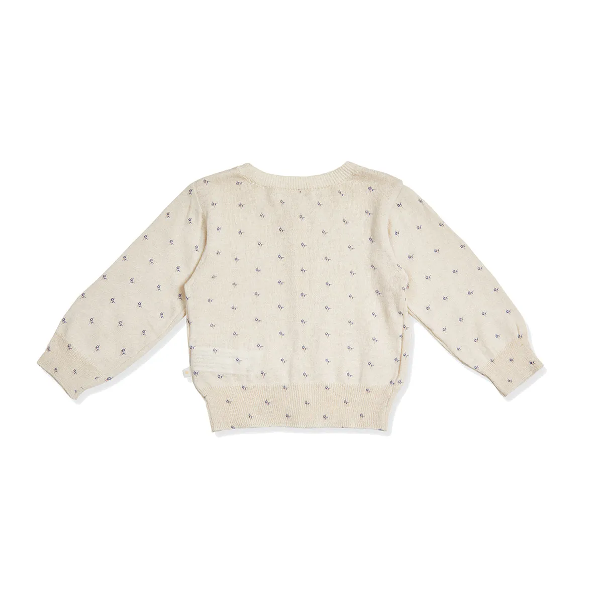 BNU24M45062-Cream BABY)Blue Lucy Knit Cardigan