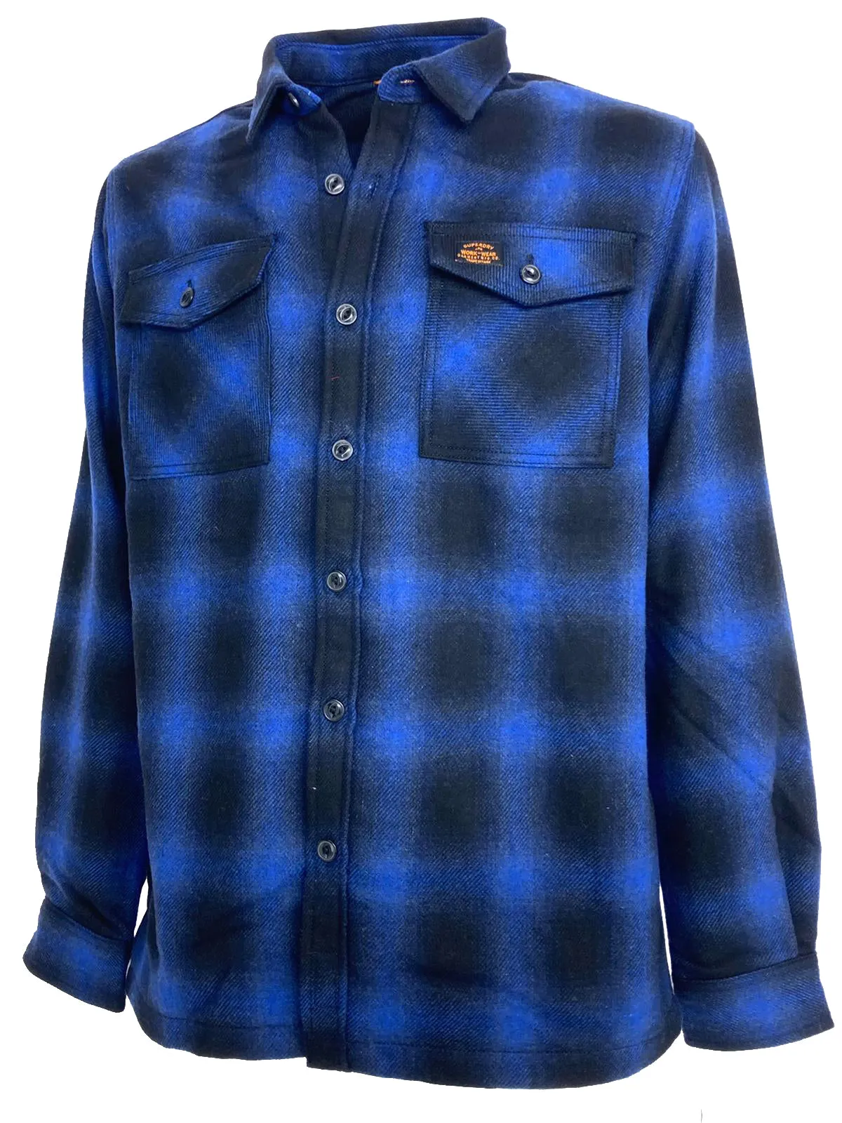 CAMICIA UOMO FANTASIA CHECK BLACK/BLUE MISTO LANA