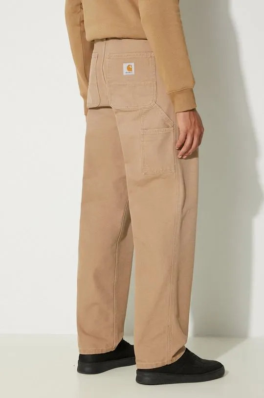 Carhartt WIP cotton trousers Single Knee Pant beige color I031497.2FS3K