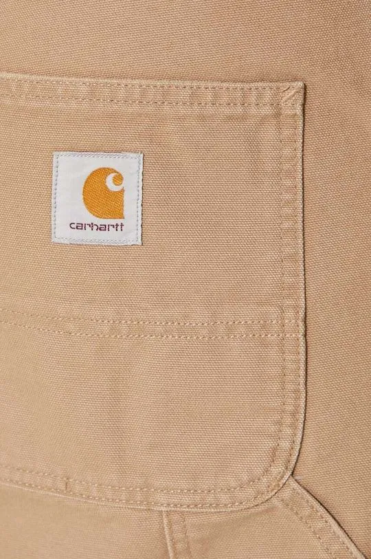 Carhartt WIP cotton trousers Single Knee Pant beige color I031497.2FS3K