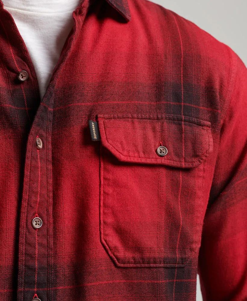 Check Flannel Shirt | Blacksmith Ombre Red