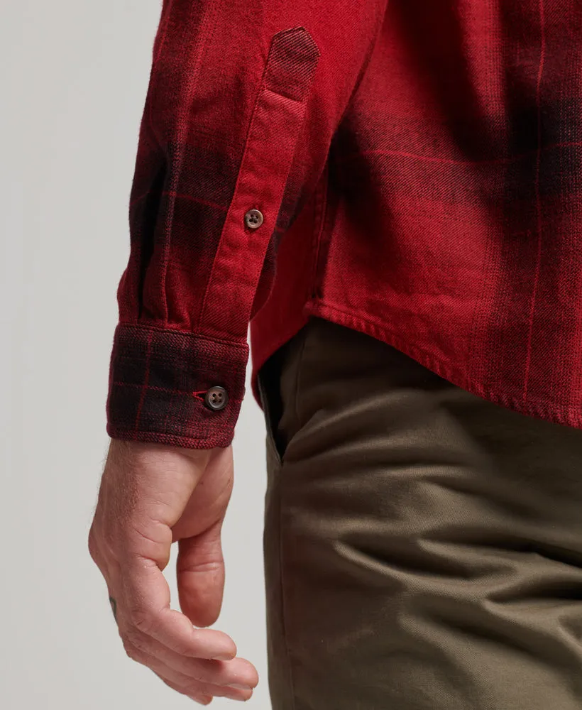 Check Flannel Shirt | Blacksmith Ombre Red