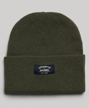 Classic Knitted Beanie | Olive Green Marle