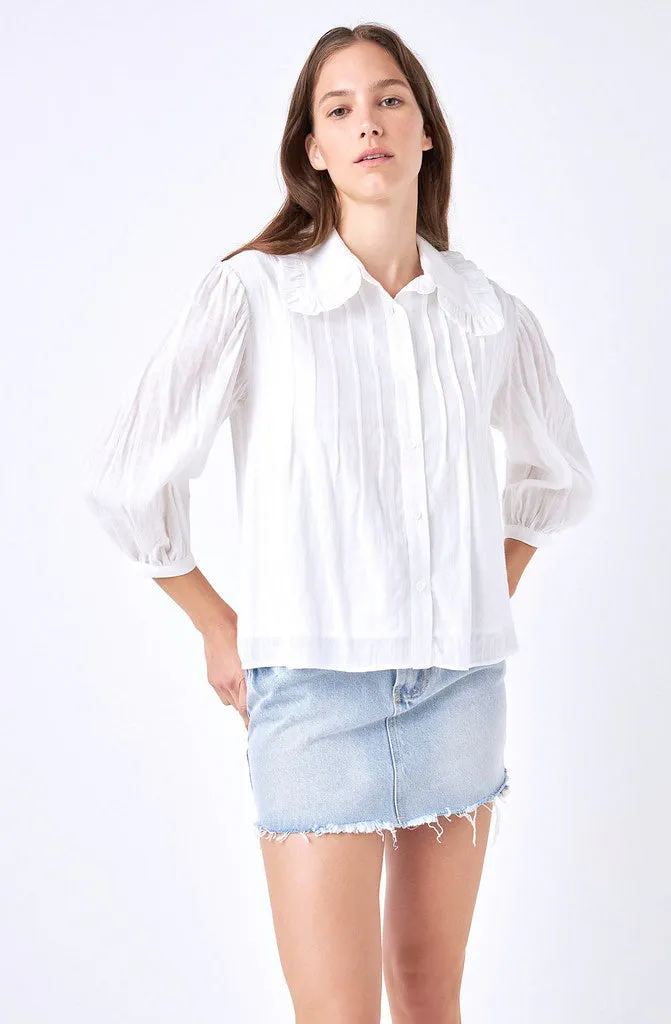 COLLAR LATER BLOUSE