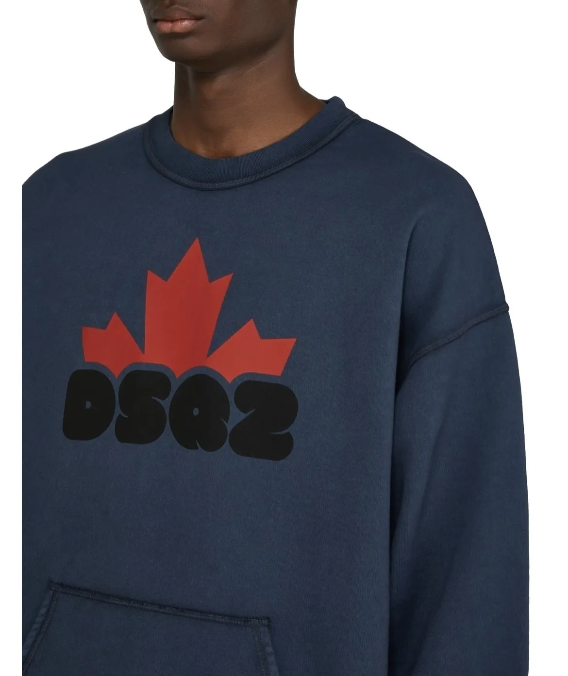 D SQUARED2  |Crew Neck Long Sleeves Cotton Logo Luxury Sweatshirts