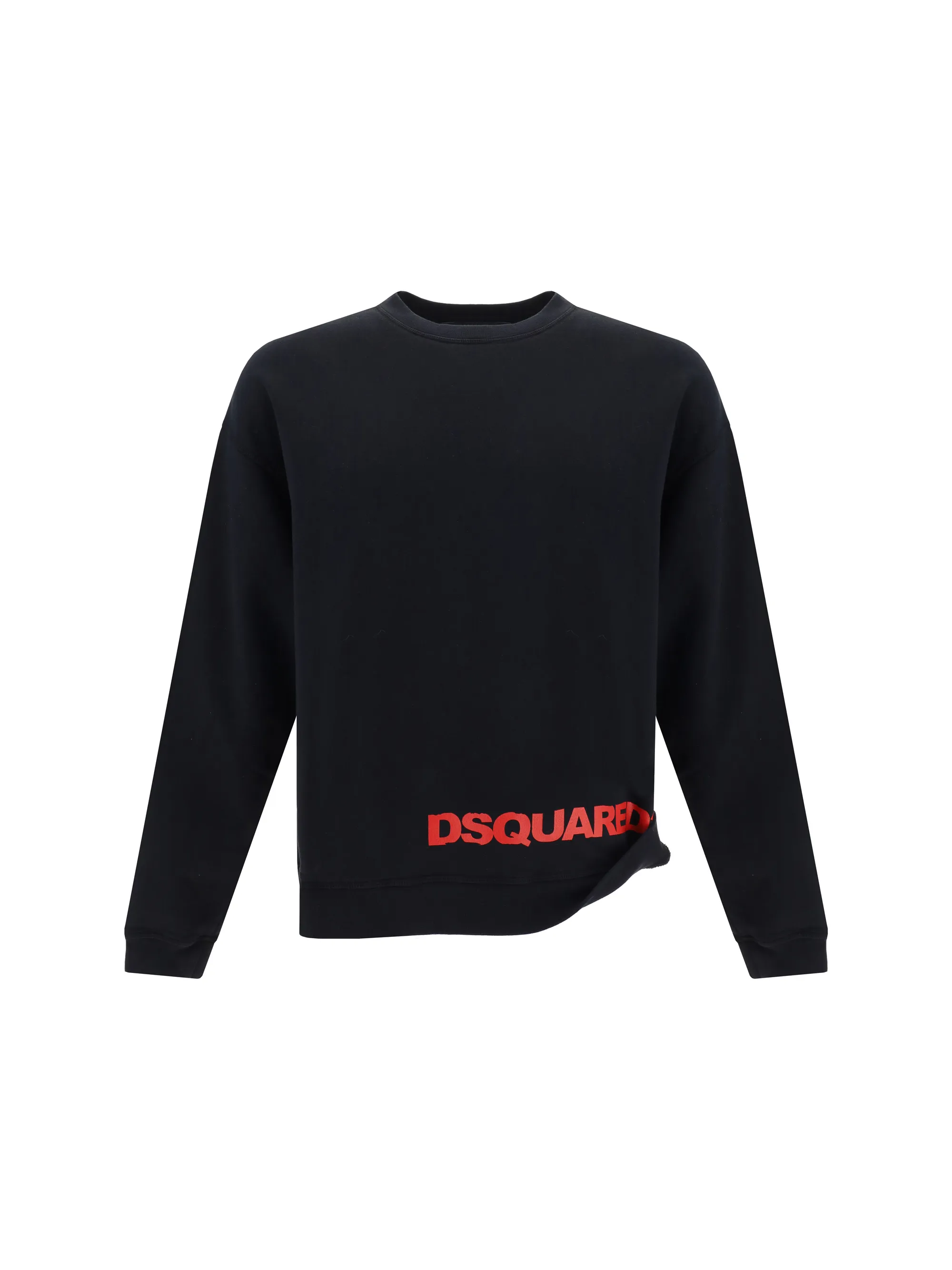 D SQUARED2  |Crew Neck Monogram Sweat Long Sleeves Cotton Luxury