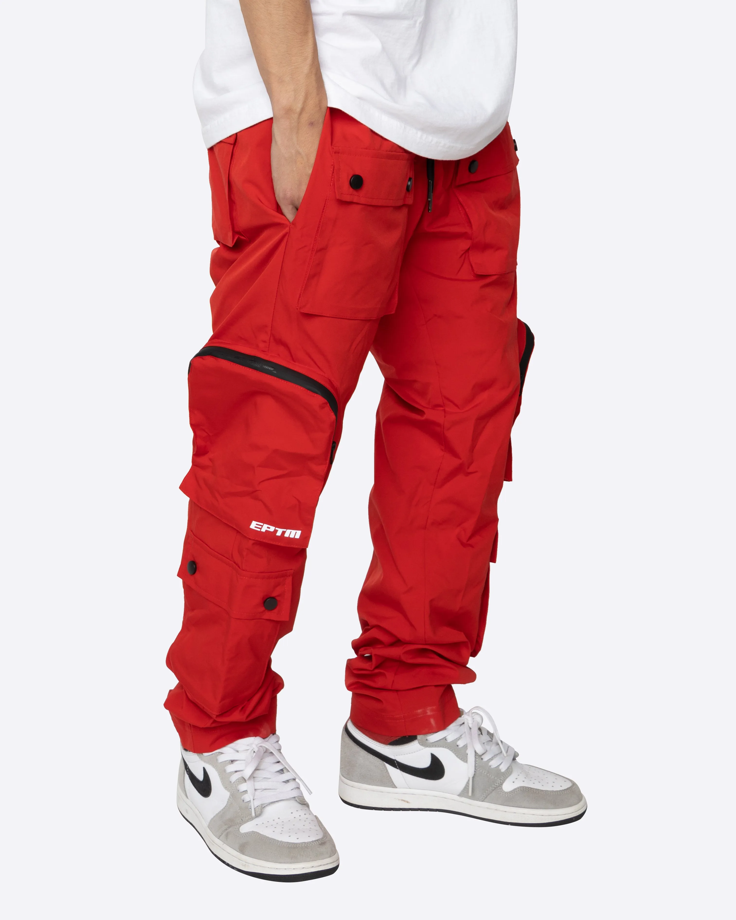 DAVE EAST DOPE BOY CARGO PANTS- RED