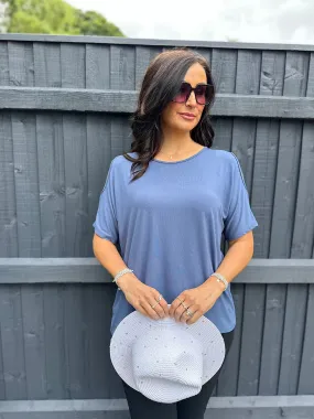 Denim Essential Cold Shoulder Top Phoebe