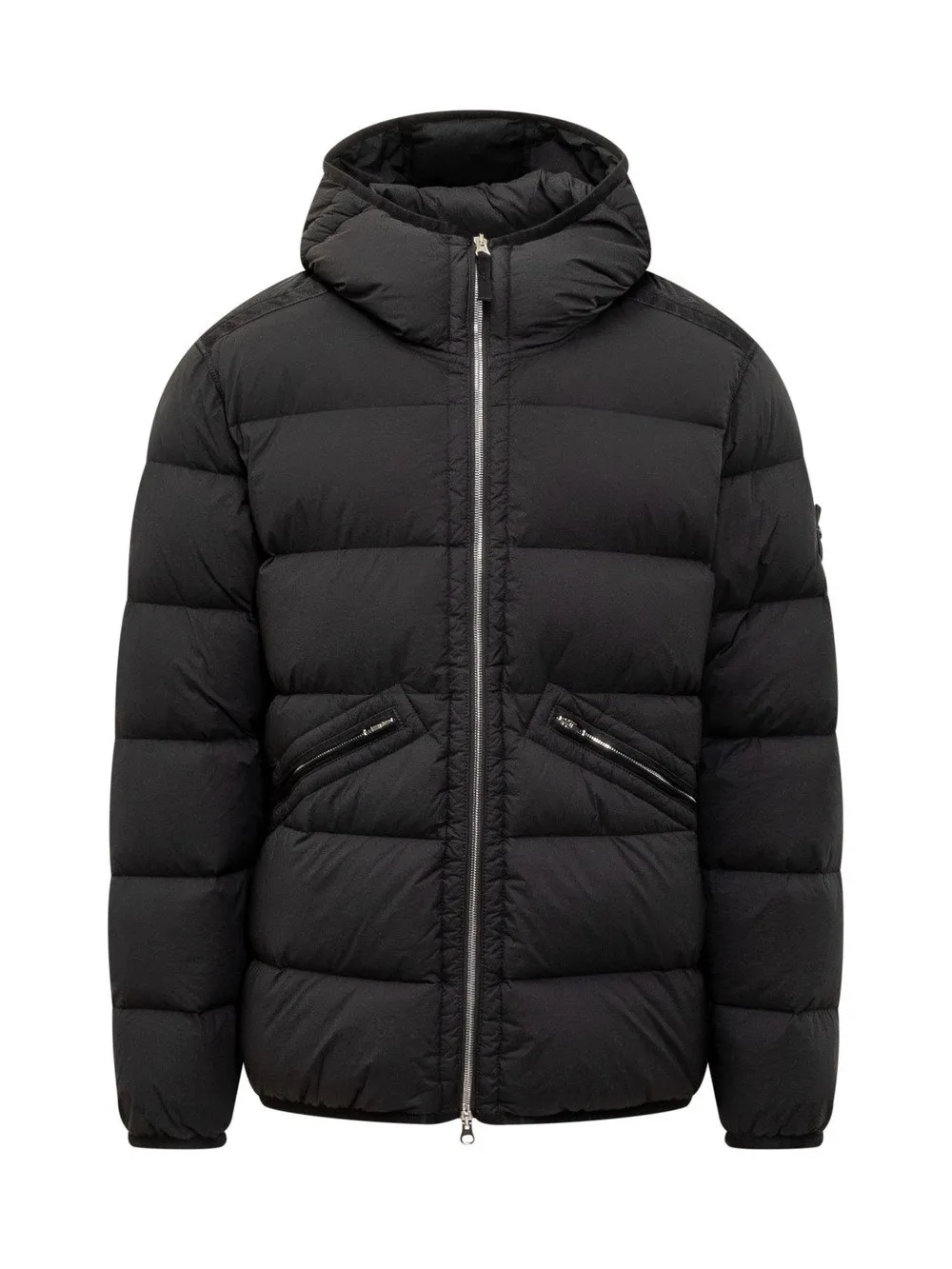 Down Jacket with Logo