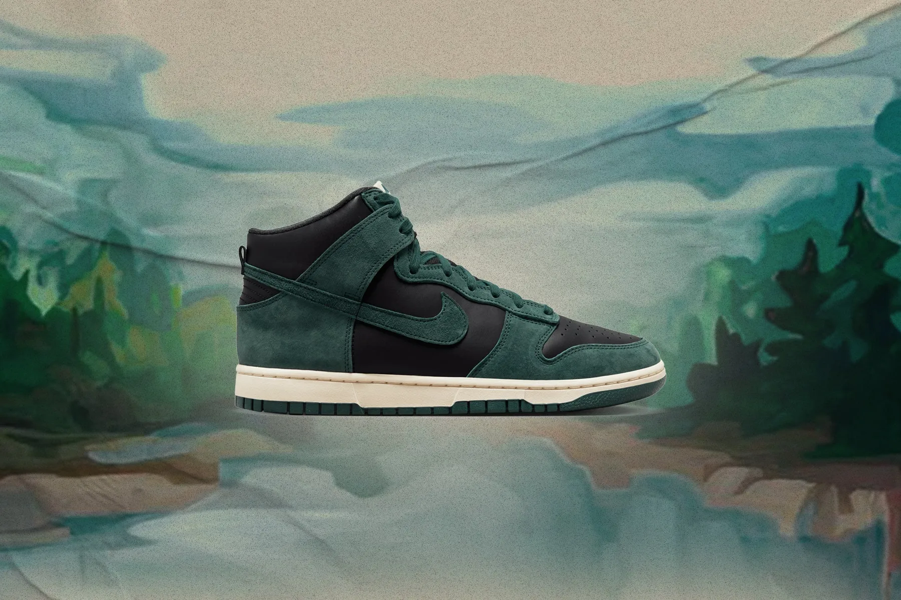 Dunk High Retro PRM - Black/Faded Spruce/Light Cream