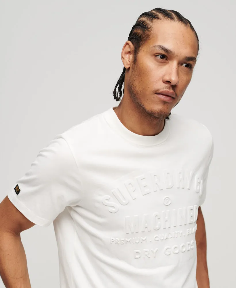 Embossed Workwear Graphic T-Shirt | Ecru