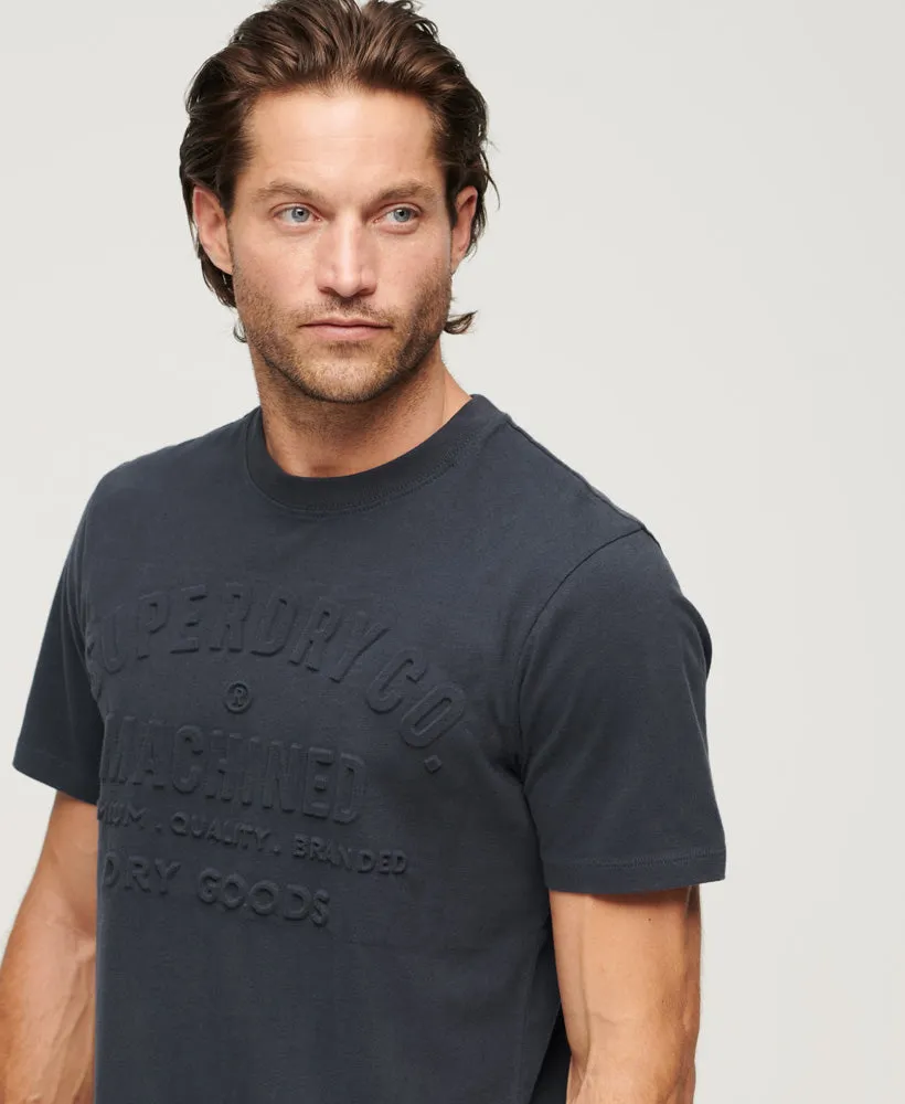 Embossed Workwear Graphic T-Shirt | French Navy