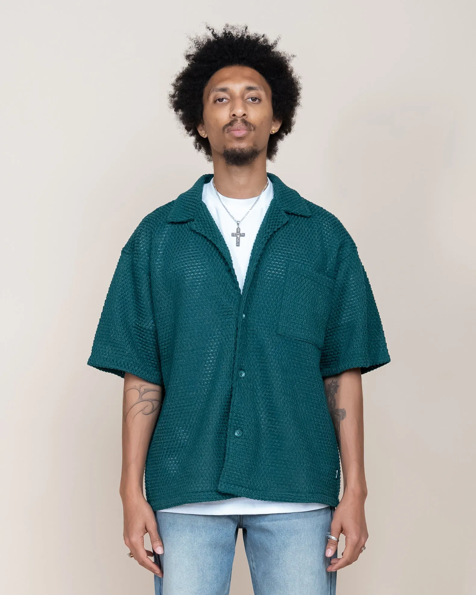 EPTM BUBBLE SHIRT - HUNTER GREEN