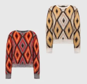 ETRO  |Casual Style Wool Long Sleeves V-neck & Crew neck