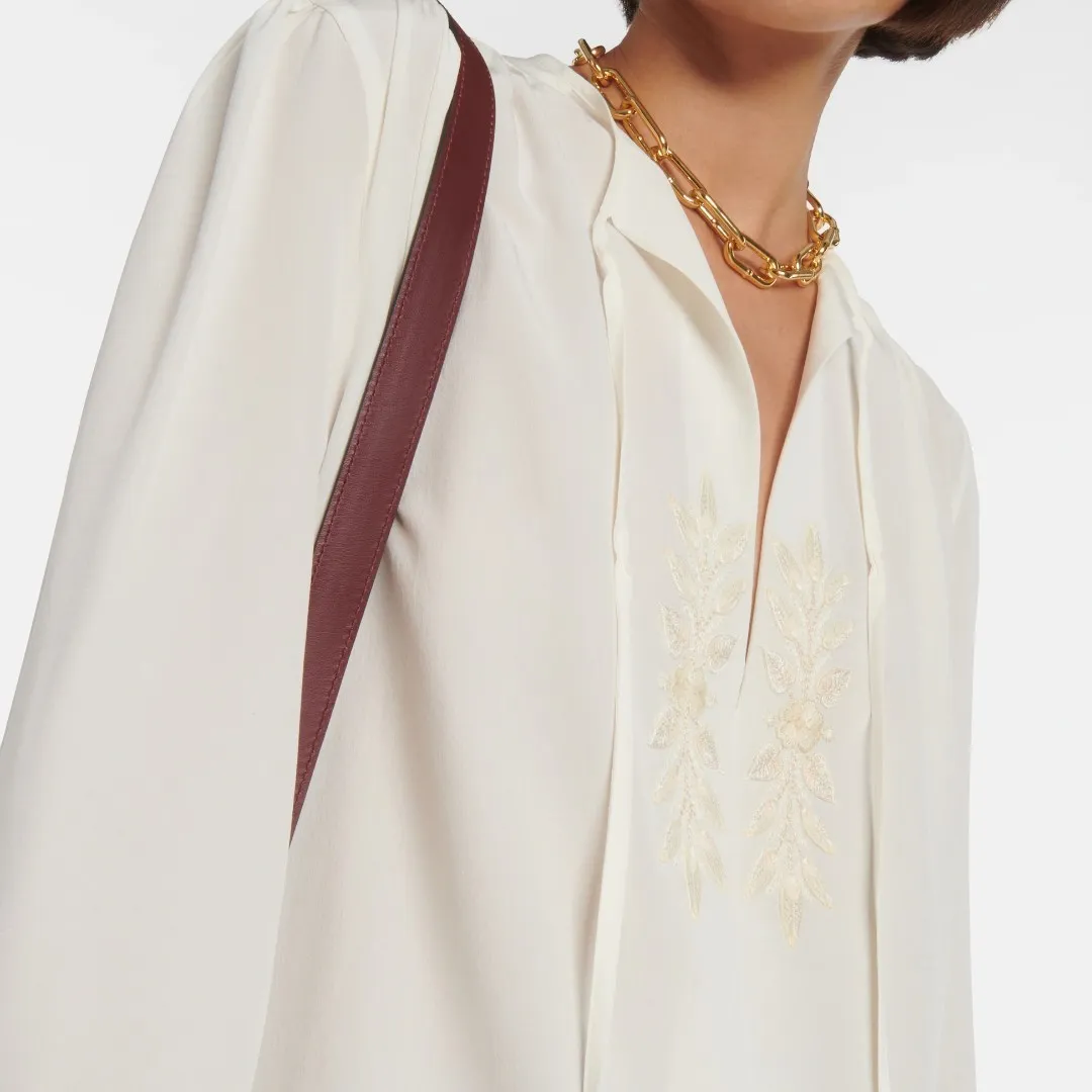 ETRO  |Silk Long Sleeves Elegant Style Formal Style