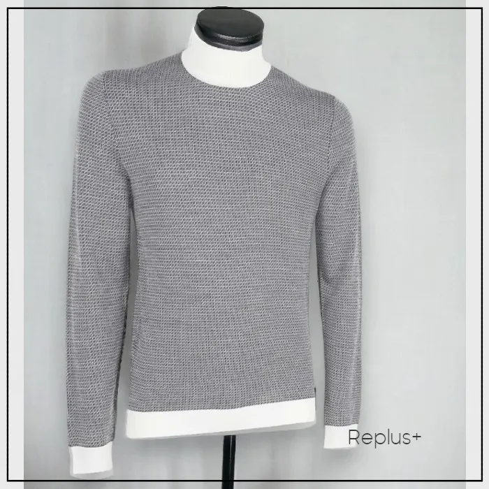 FENDI  |Crew Neck Monogram Wool Long Sleeves Logo Luxury Sweaters