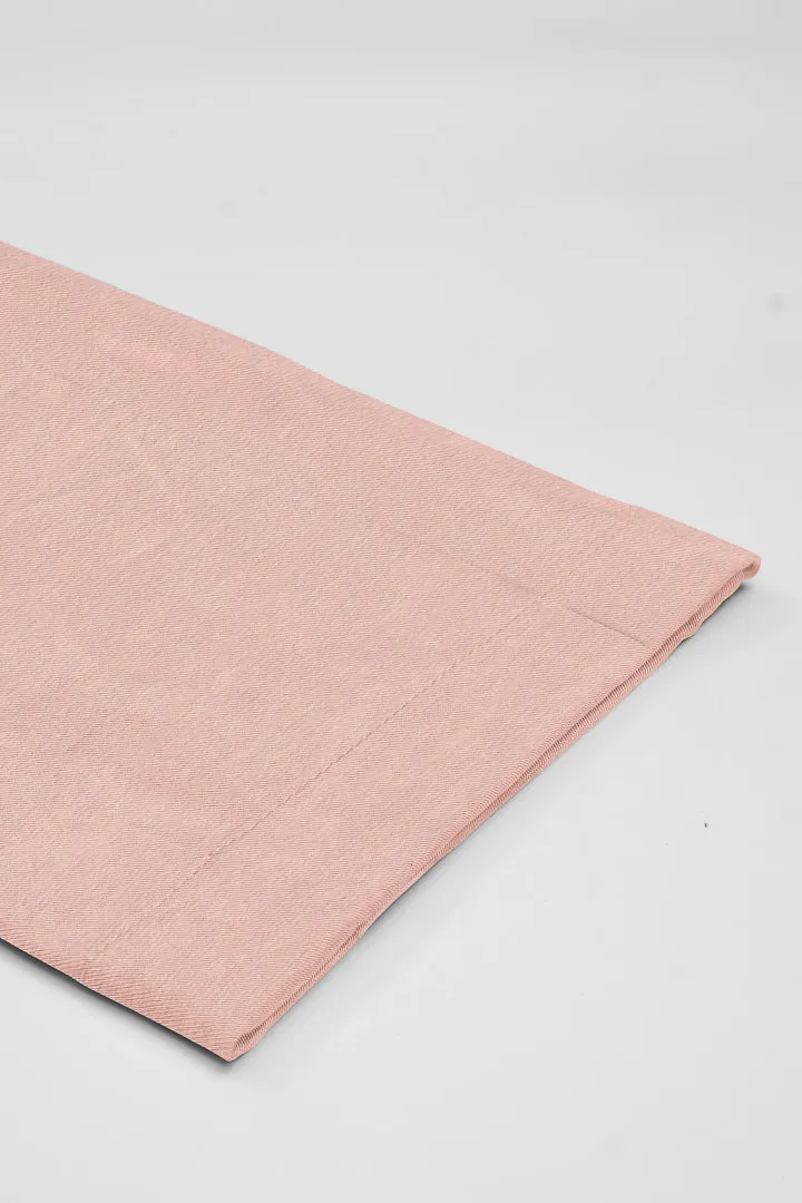 Flamingo Peach Cotton Stretch Chinos