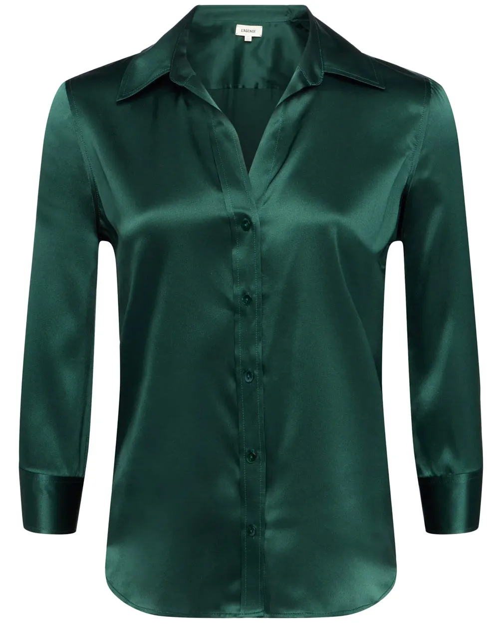 Forest Green Three Quarter Sleeve Dani Blouse