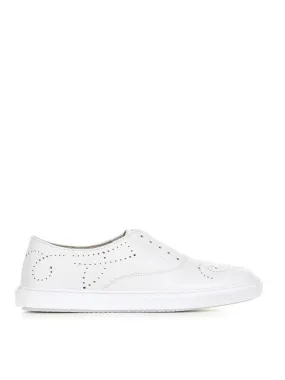 Fratelli Rossetti White Leather Slip-On Sneaker