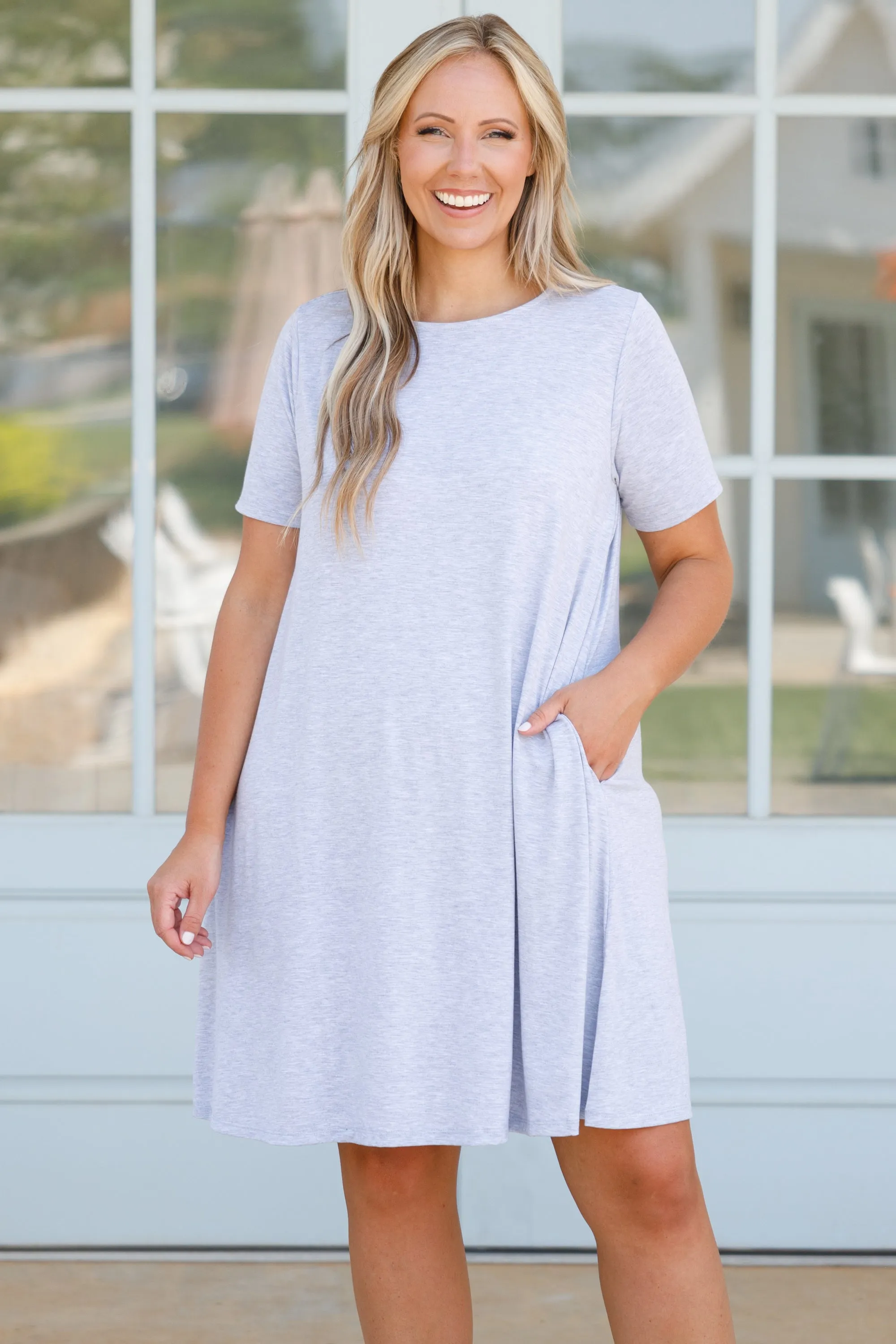 Getting Inspired Dress, Hunter Grey