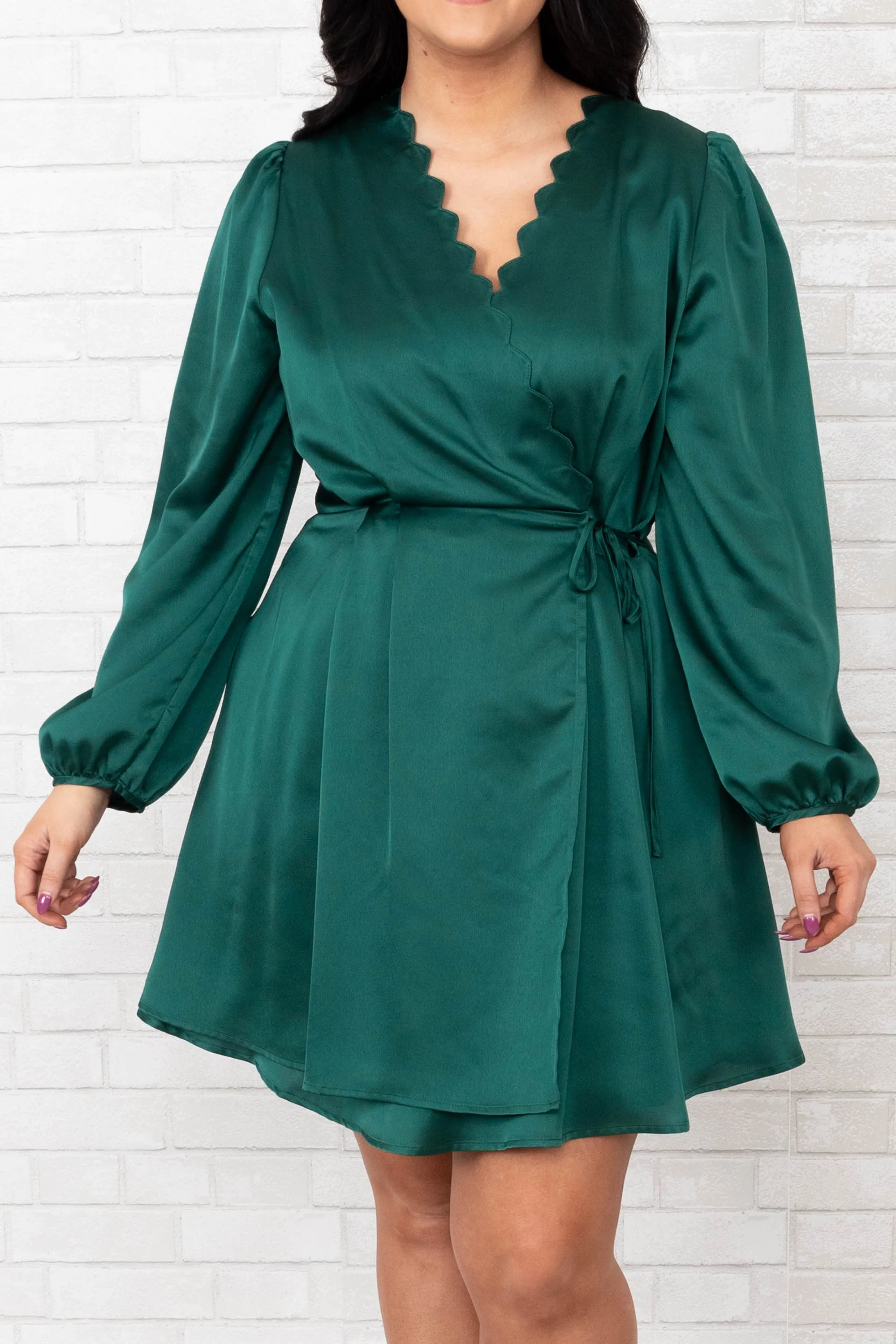 Glam Doll Dress, Hunter Green