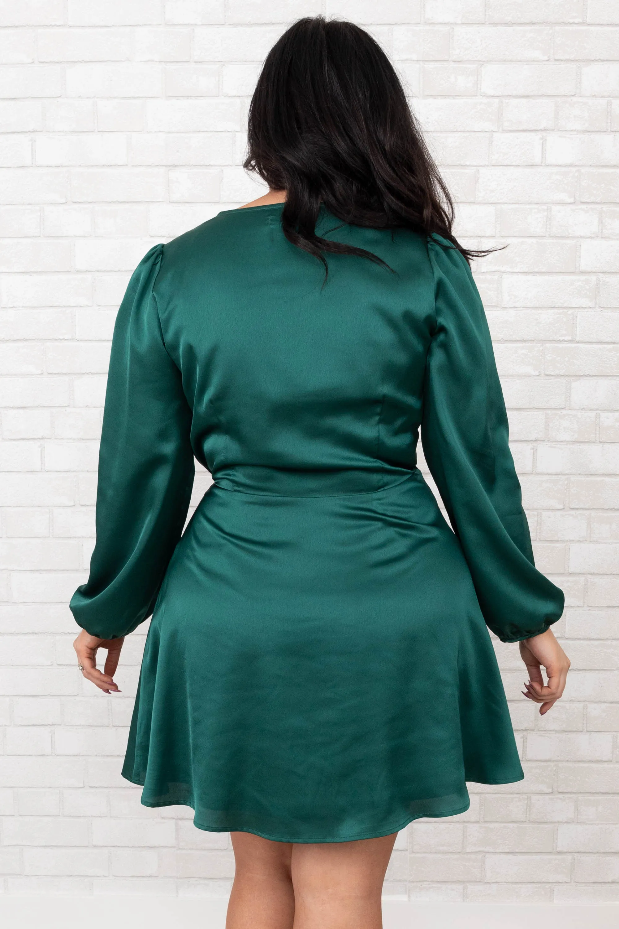 Glam Doll Dress, Hunter Green