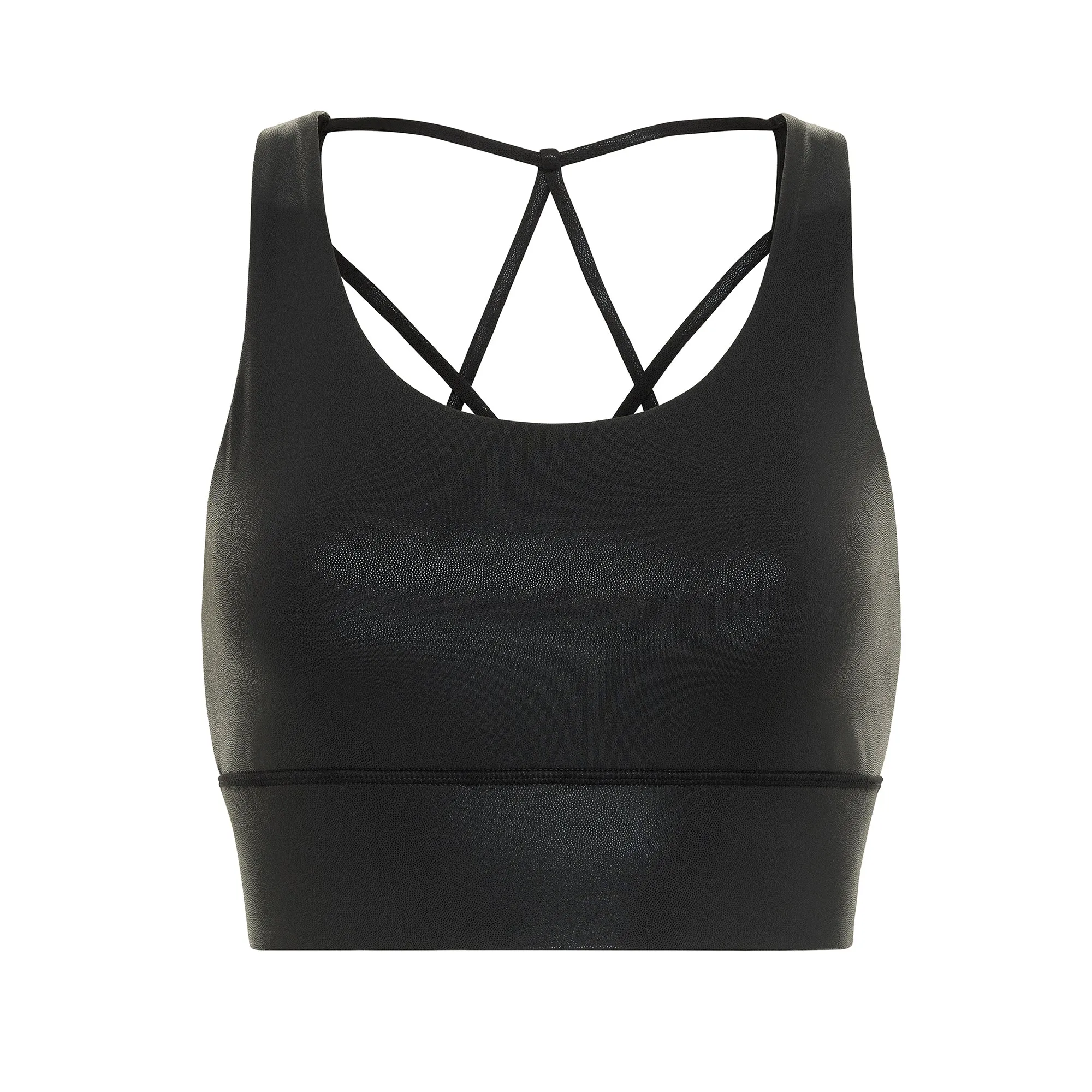 Glitter Black Sports Bra