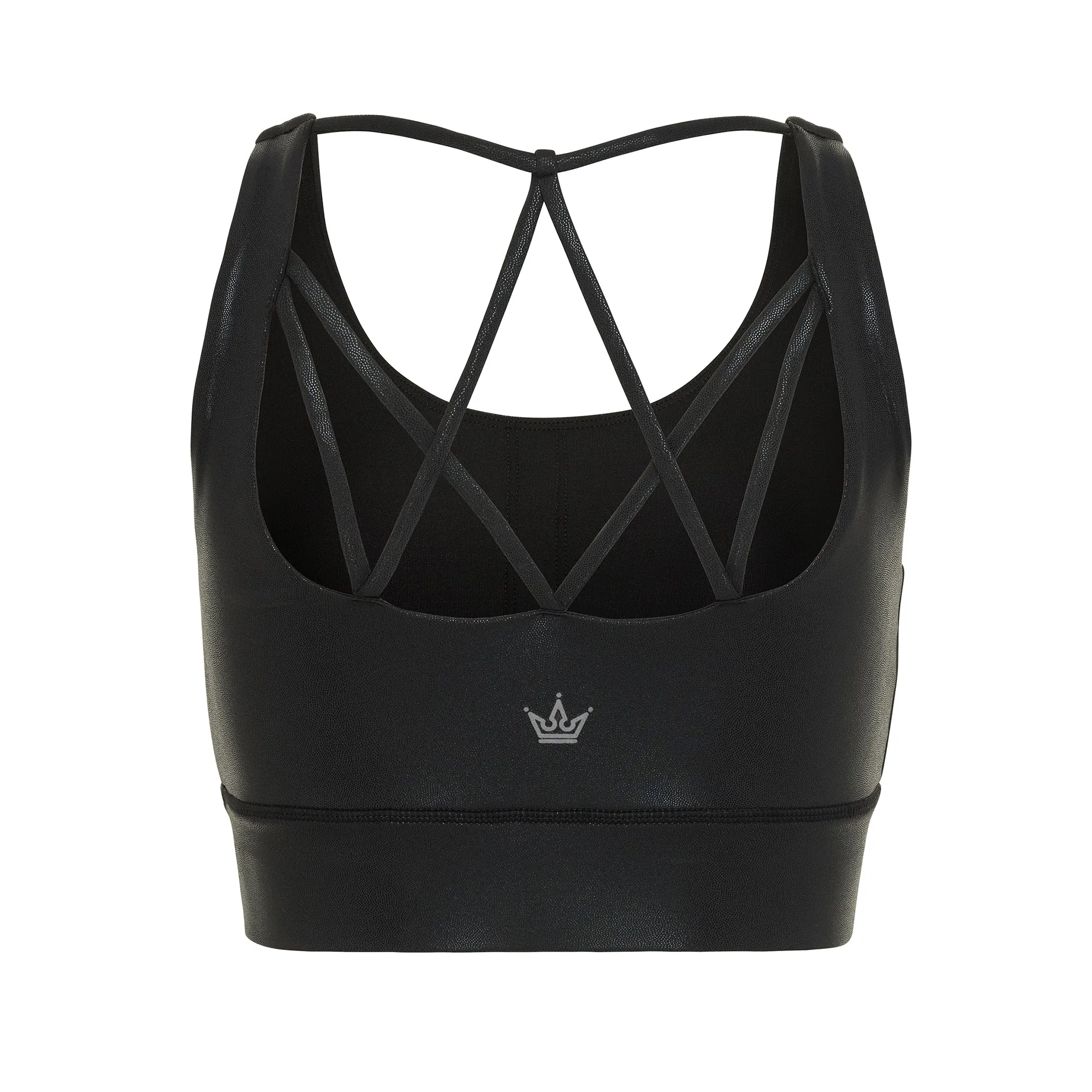 Glitter Black Sports Bra