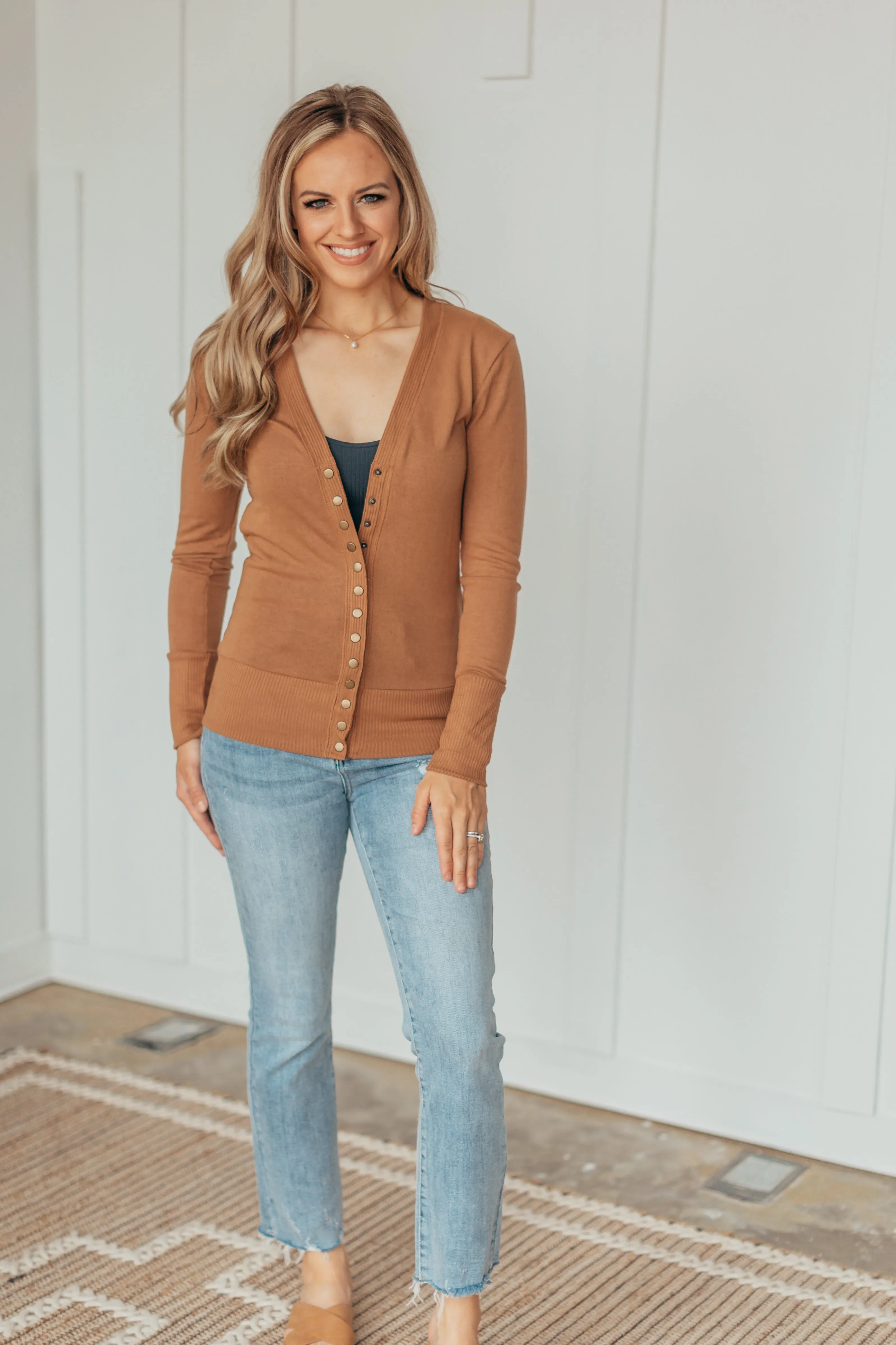 Go-To Snap Button Cardigan - 7 Colors