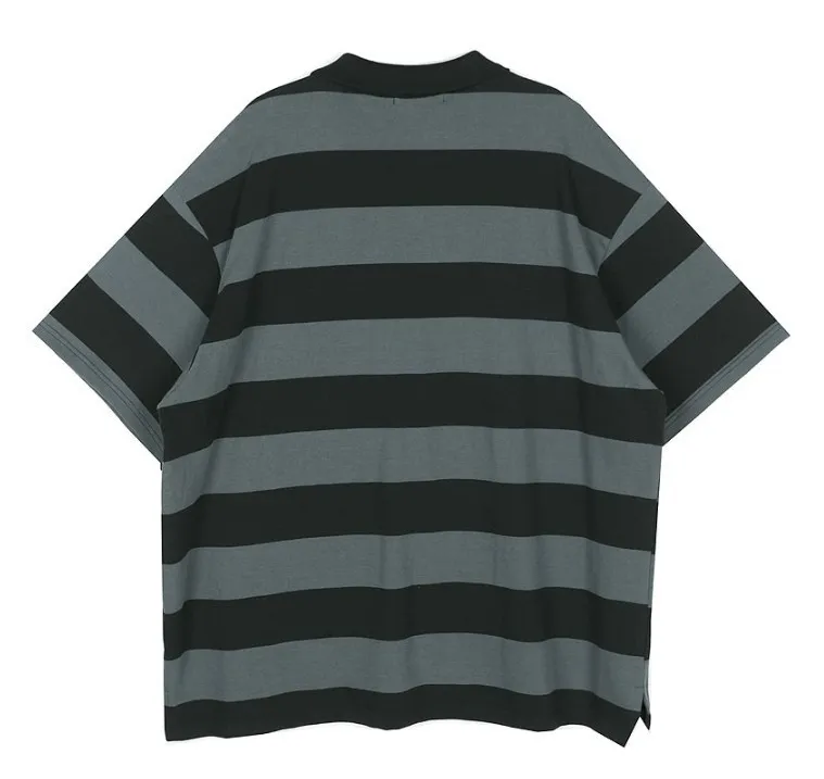 HOLY IN CODE  |Pullovers Stripes Unisex Street Style Bi-color Cotton