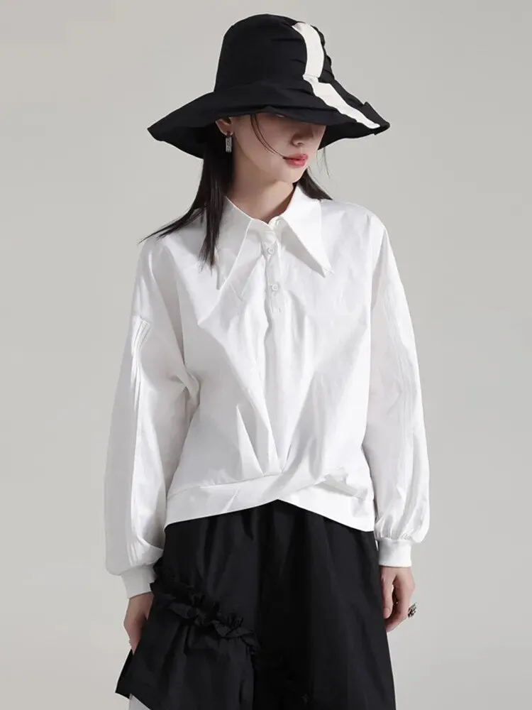 Hota Gathered Blouse - White