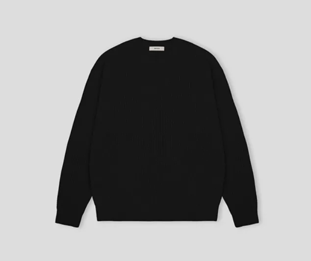 HUE  |Street Style Long Sleeves Plain Sweaters