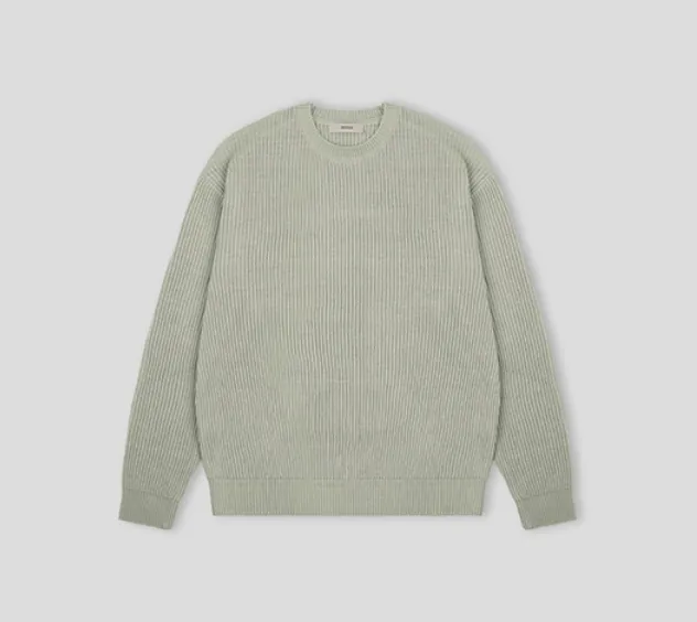 HUE  |Street Style Long Sleeves Plain Sweaters