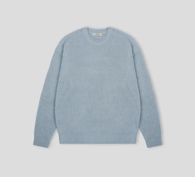 HUE  |Street Style Long Sleeves Plain Sweaters