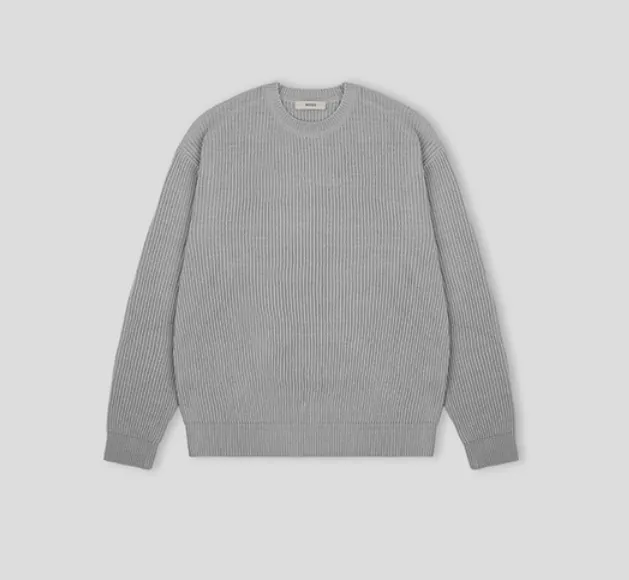 HUE  |Street Style Long Sleeves Plain Sweaters