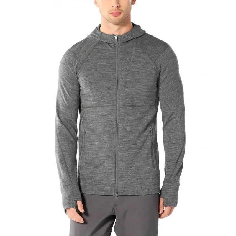 icebreaker  Quantum II Long Sleeve Zip Hood - Giacca di merino - Uomo