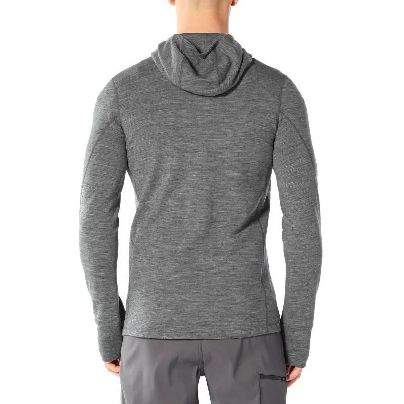 icebreaker  Quantum II Long Sleeve Zip Hood - Giacca di merino - Uomo