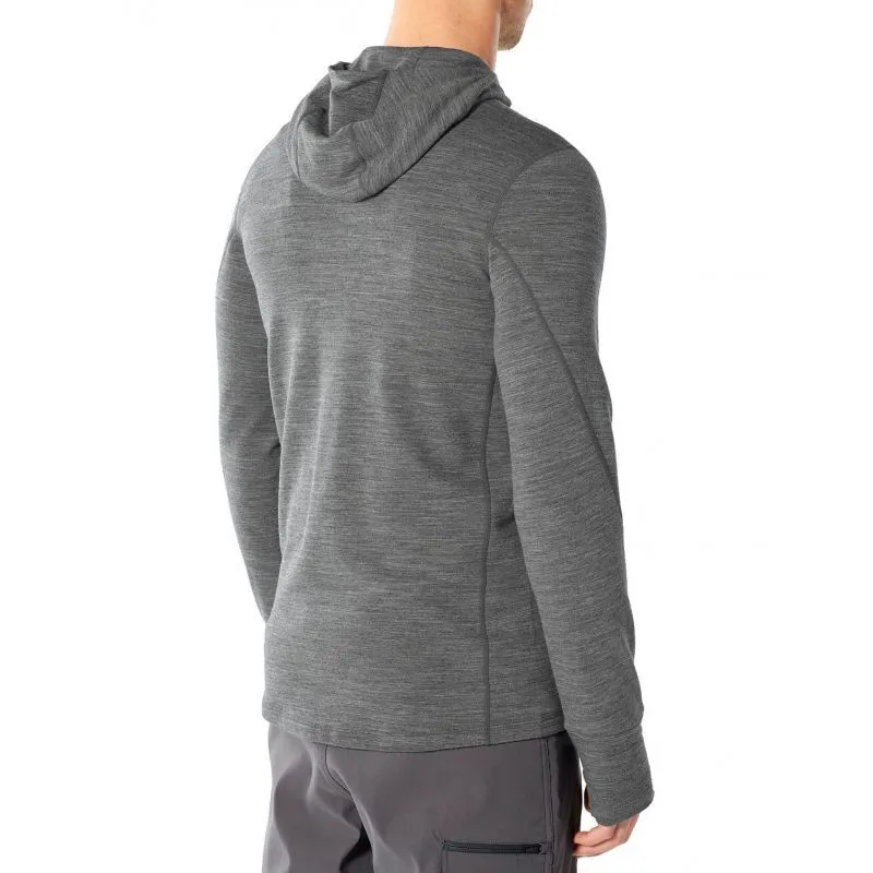 icebreaker  Quantum II Long Sleeve Zip Hood - Giacca di merino - Uomo